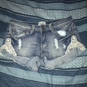 Acid washed Booty- Shorts